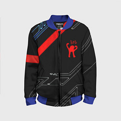 Бомбер детский Ъуъ Съука sport geometry, цвет: 3D-синий