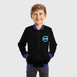 Бомбер детский Volvo logo car, цвет: 3D-синий — фото 2