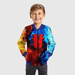 Бомбер детский Starcraft fire steel, цвет: 3D-синий — фото 2