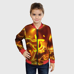 Бомбер детский Doom грозовой стиль марса, цвет: 3D-красный — фото 2