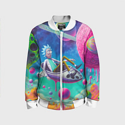 Детский бомбер Рик в космической лодке - сюрреализм