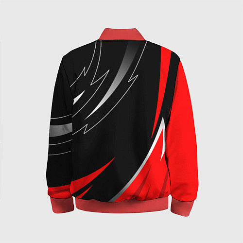 Детский бомбер Mitsubishi - red and black / 3D-Красный – фото 2