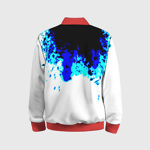 Детский бомбер Синяя кровь андроида / 3D-Красный – фото 2