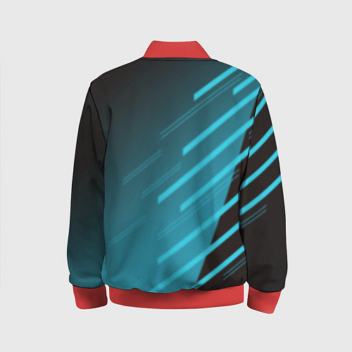 Детский бомбер Nissan geometry sport / 3D-Красный – фото 2