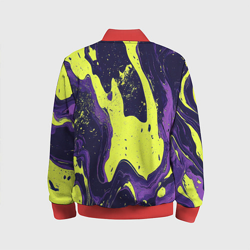 Детский бомбер Камуфляжный пятна / 3D-Красный – фото 2