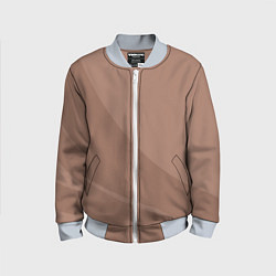 Бомбер детский Мокко Мусс однотонный с полосой, цвет: 3D-серый