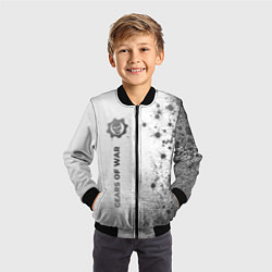 Бомбер детский Gears of War - white gradient по-вертикали, цвет: 3D-черный — фото 2