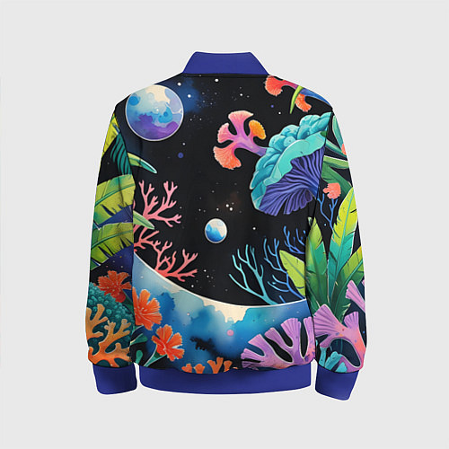Детский бомбер Подводная фантастика / 3D-Синий – фото 2
