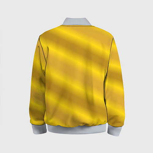 Детский бомбер Золотой градиент / 3D-Серый – фото 2