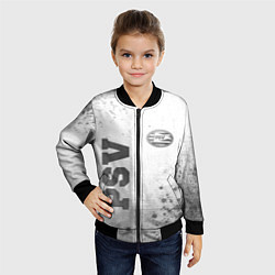 Бомбер детский PSV - white gradient вертикально, цвет: 3D-черный — фото 2