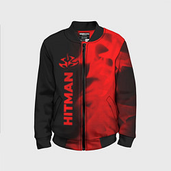 Бомбер детский Hitman - red gradient по-вертикали, цвет: 3D-черный