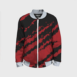 Бомбер детский The color is red and black, цвет: 3D-серый