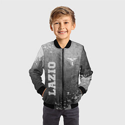 Бомбер детский Lazio - grey gradient вертикально, цвет: 3D-черный — фото 2