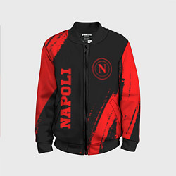 Детский бомбер Napoli - red gradient вертикально