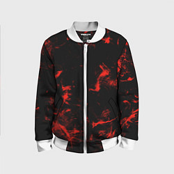 Бомбер детский Color red black, цвет: 3D-белый