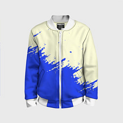 Бомбер детский Color blue white, цвет: 3D-белый
