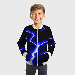 Бомбер детский The rift, цвет: 3D-белый — фото 2