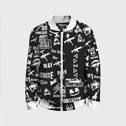 Детский бомбер Черно белые логотипы игр