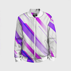 Бомбер детский Color white pink, цвет: 3D-белый