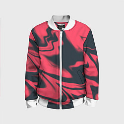 Бомбер детский Color black red, цвет: 3D-белый