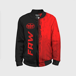 Бомбер детский FAW - red gradient по-вертикали, цвет: 3D-черный