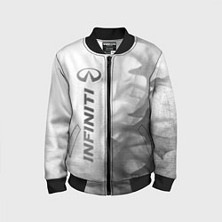 Бомбер детский Infiniti - white gradient по-вертикали, цвет: 3D-черный