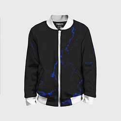 Детский бомбер Color black blue