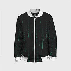 Детский бомбер Color black turquoise