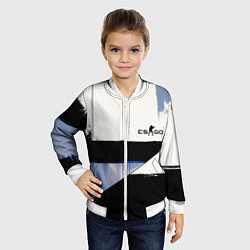 Бомбер детский CS GO контрудар, цвет: 3D-белый — фото 2