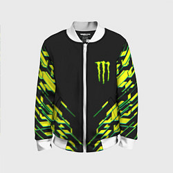 Детский бомбер Monster energy кислотная геометрия