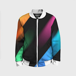 Бомбер детский Multicoloured, цвет: 3D-белый