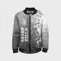 Бомбер детский Aston Villa - grey gradient по-вертикали, цвет: 3D-черный