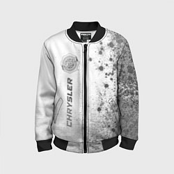 Бомбер детский Chrysler - white gradient по-вертикали, цвет: 3D-черный