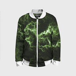 Детский бомбер Lightning green glow