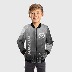 Бомбер детский Mazda - grey gradient вертикально, цвет: 3D-черный — фото 2