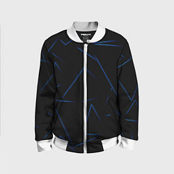 Бомбер детский Color blue line, цвет: 3D-белый