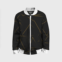 Детский бомбер Color yellow line