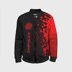 Детский бомбер Chrysler - red gradient по-вертикали