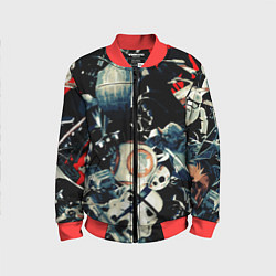 Бомбер детский Звездные войны персонажи, цвет: 3D-красный