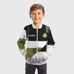 Бомбер детский Русское самбо, цвет: 3D-белый — фото 2