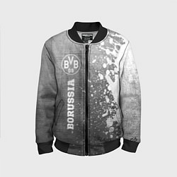 Бомбер детский Borussia - grey gradient по-вертикали, цвет: 3D-черный