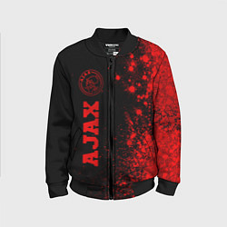 Бомбер детский Ajax - red gradient по-вертикали, цвет: 3D-черный