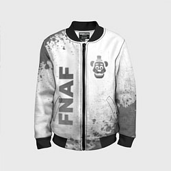 Бомбер детский FNAF - white gradient вертикально, цвет: 3D-черный
