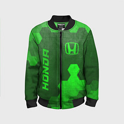 Бомбер детский Honda - green gradient вертикально, цвет: 3D-черный
