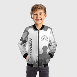 Бомбер детский Citroen - white gradient вертикально, цвет: 3D-черный — фото 2