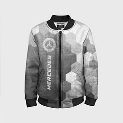 Бомбер детский Mercedes - grey gradient по-вертикали, цвет: 3D-черный