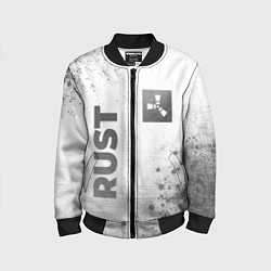 Детский бомбер Rust - white gradient вертикально