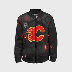 Бомбер детский Калгари Флэймз - НХЛ хоккей, цвет: 3D-черный