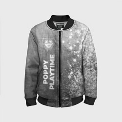 Бомбер детский Poppy Playtime - grey gradient по-вертикали, цвет: 3D-черный