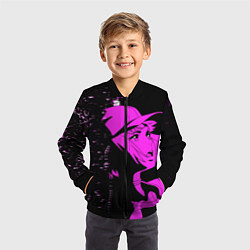 Бомбер детский Лазарь: Элейна, цвет: 3D-черный — фото 2